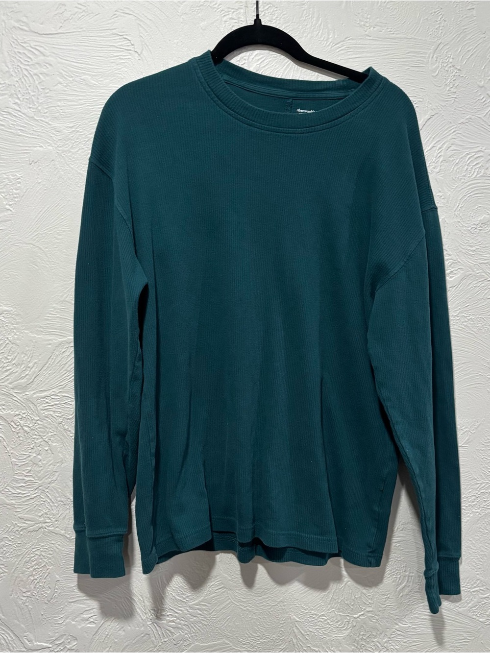 Abercrombie and Fitch Teal Long-Sleeve Top Size Large